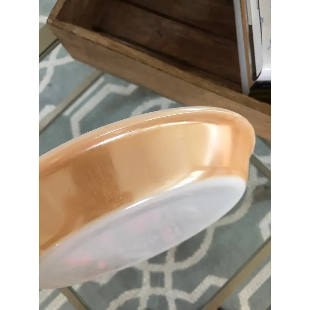 FIRE KING Peach/Copper Lusterware 9